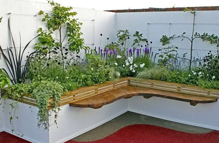 Flower Bed Ideas With Bench
