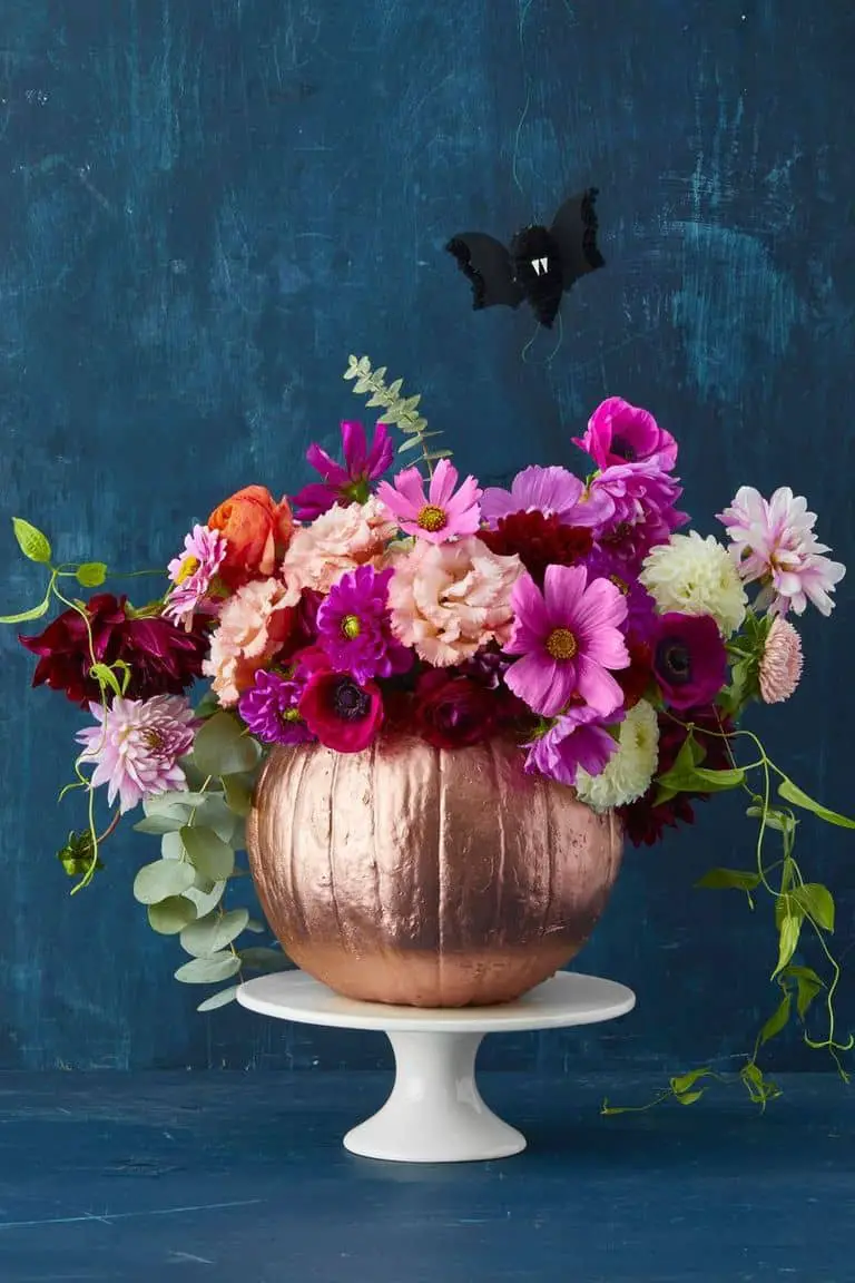 Flower Vase Carving Pumpkin Ideas