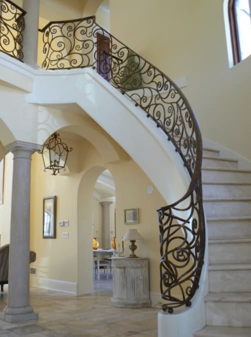 Flowing French Country Staircases