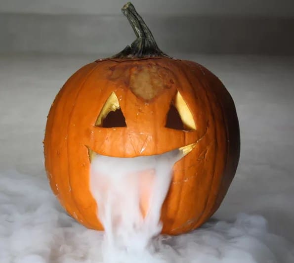 Foggy Carving Pumpkin