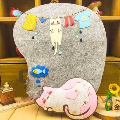 Free Cutting Sewing Mouse Pad