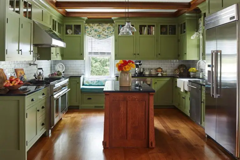 Fresh Green Kitchen Cabinet