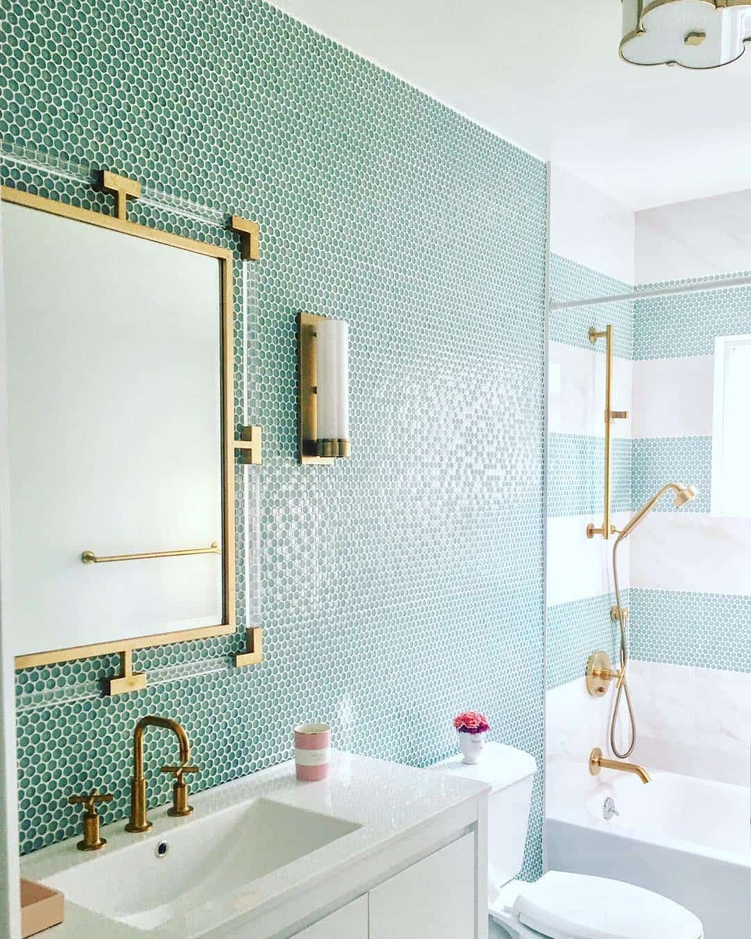 37 Stunning Penny Tiles That Ready To Elevate Your Space