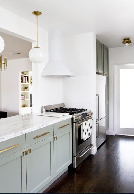 Green Grey Kitchen Cabinet