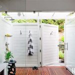 Indoor-Outdoor Shower Idea