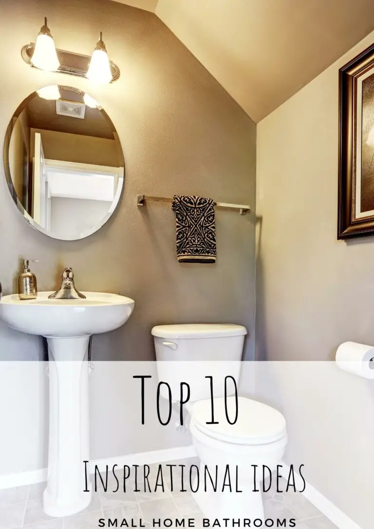introduction graphic to top 10 inspirational ideas for small bathrooms