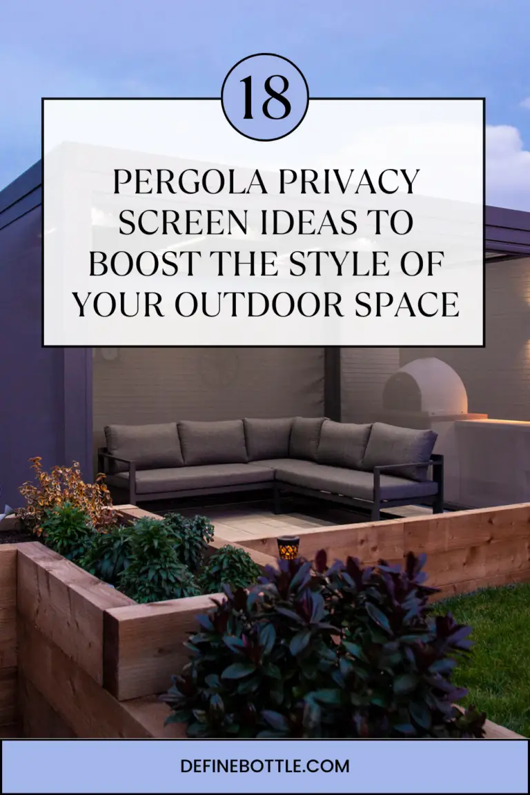 Pergola Privacy Screen Ideas