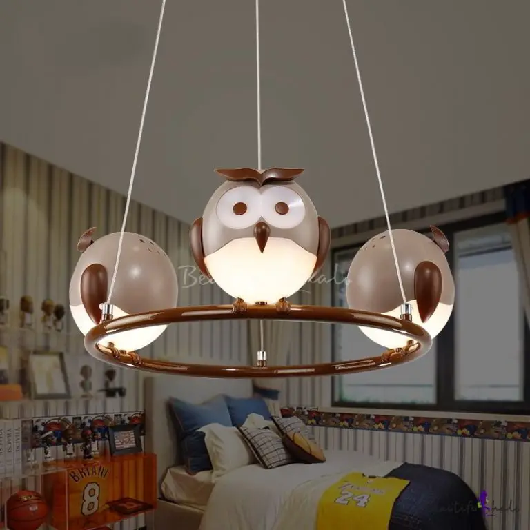 Kids Lighting Room Owl Decor