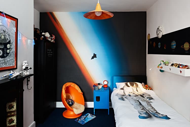 Matching Space Themed Bedroom