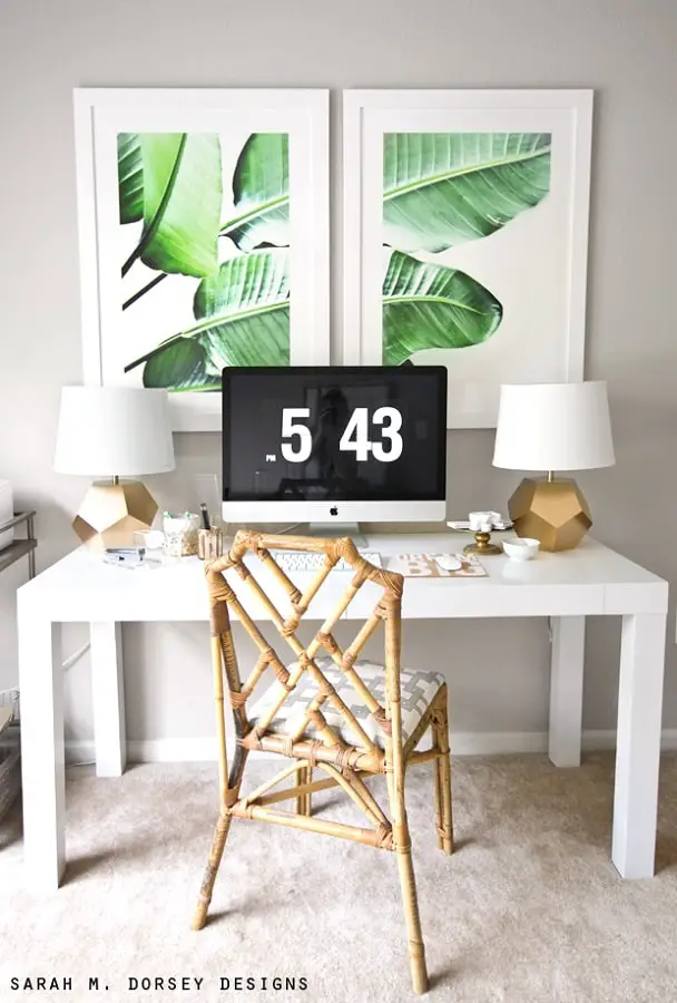 Minimalist Tropical Home Office Decor Ideas