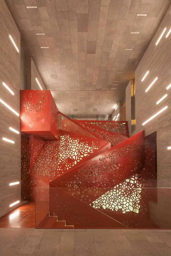 Minimalist Wall-Mounted Stairway Lighting