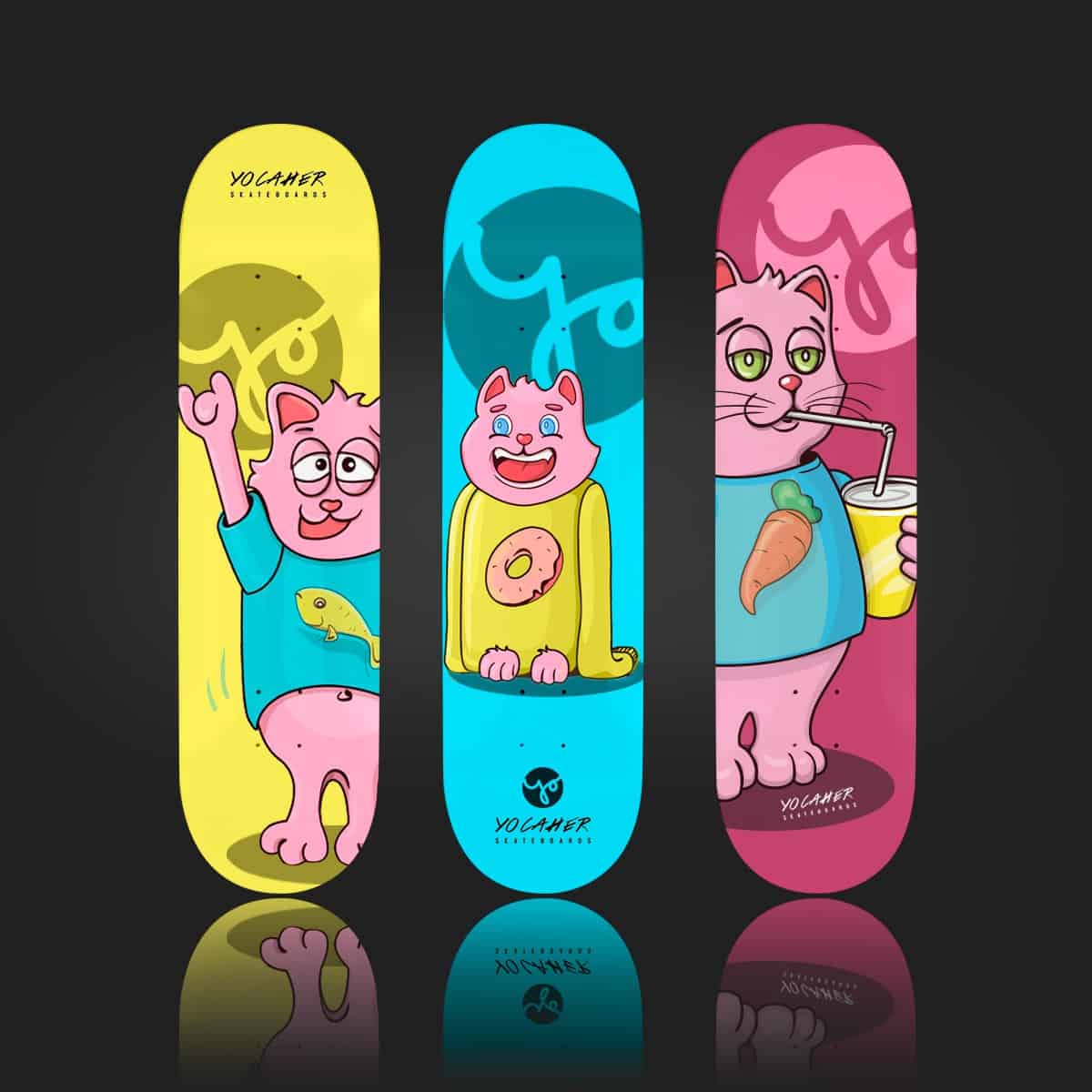 Yocaher skateboard design