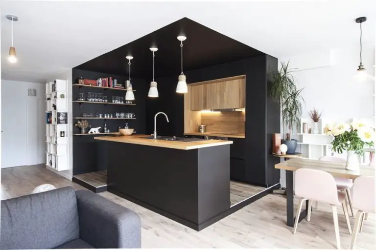 Modern Black Kitchen Cabinet