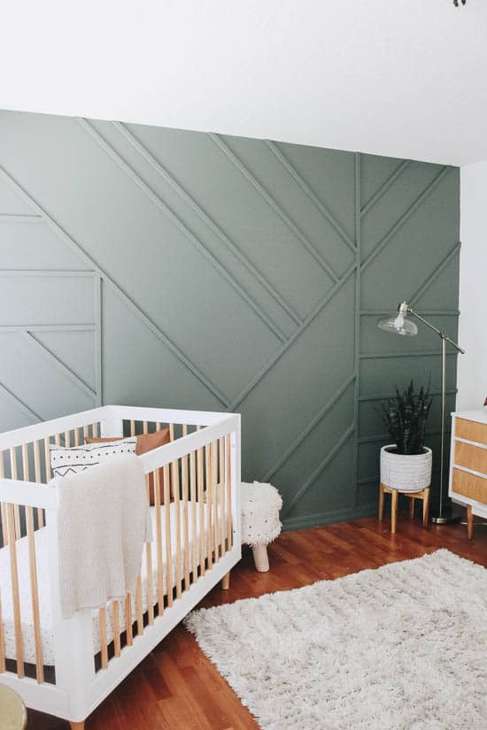 Modern Wood Accent Wall Ideas For Nursery Room