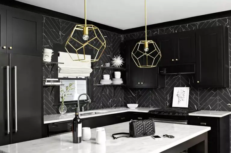 Monochrome Black Kitchen Cabinet