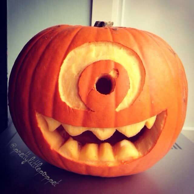 Monster Inc Carving Pumpkin
