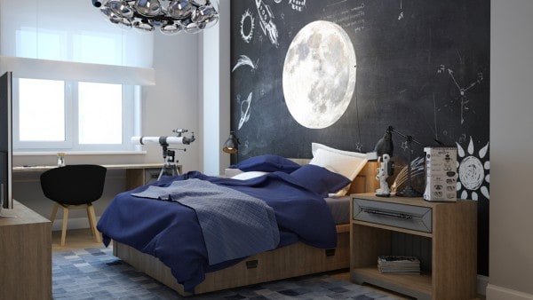 Moon Wallpaper Space Themed Bedroom
