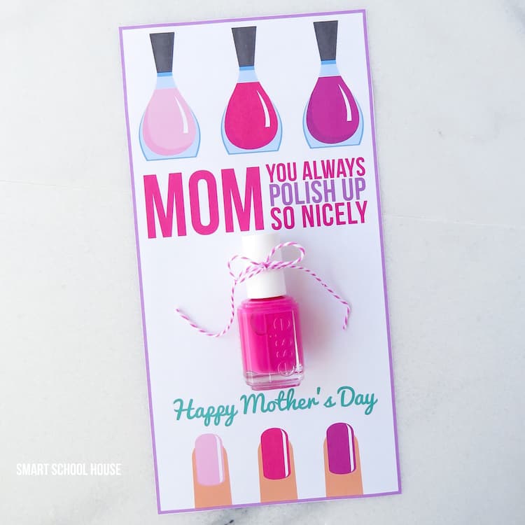 Nail Polished Card Mothers Day Signs