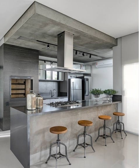 Natural Grey Kitchen Cabinet