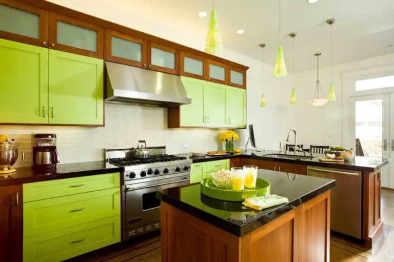 Neon Green Kitchen Cabinet