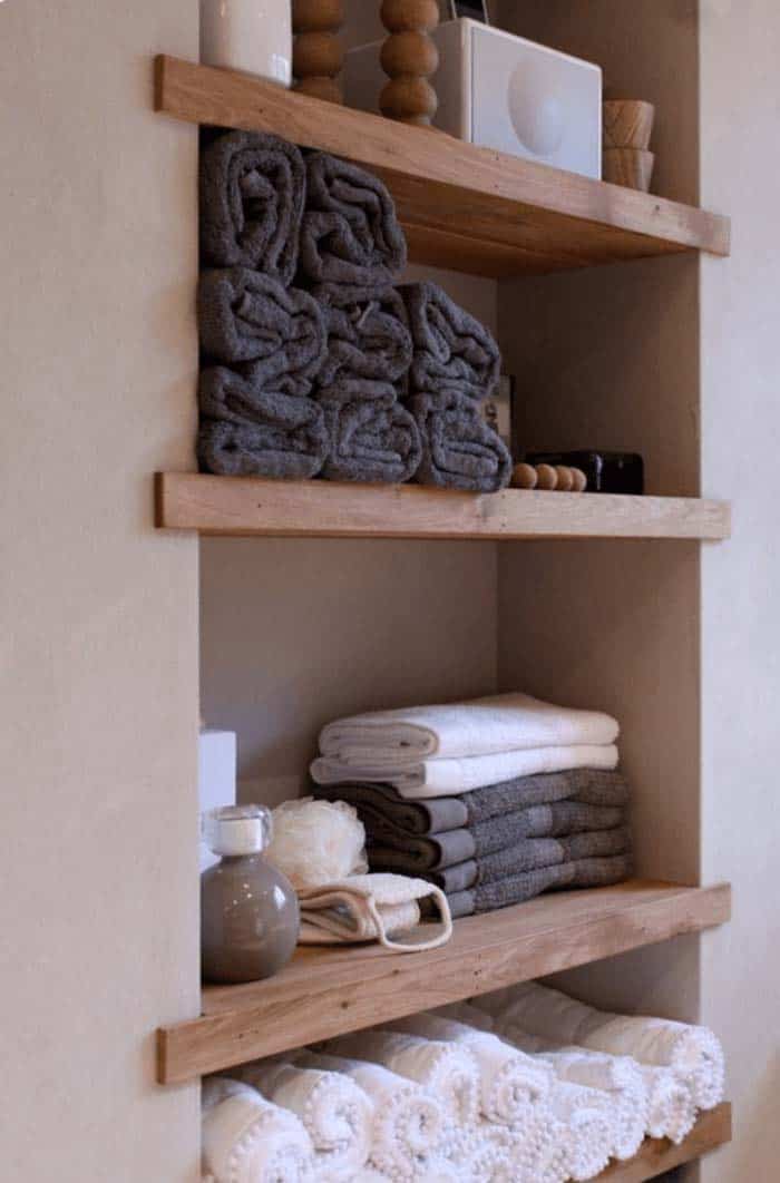 Open Shelving Towel Storage Ideas