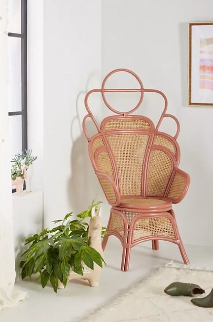 Pink Peacock Chair