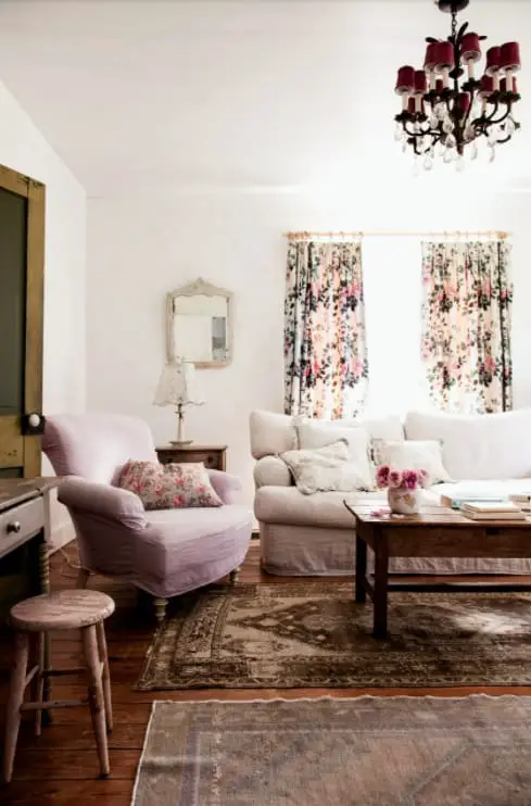 Pink Shabby Chic Living Room Ideas