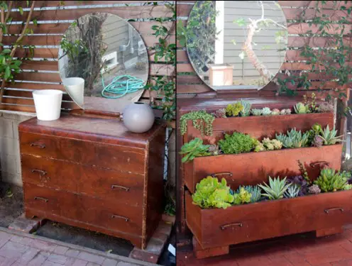 Raised Garden Bed - Repurpose Dresser