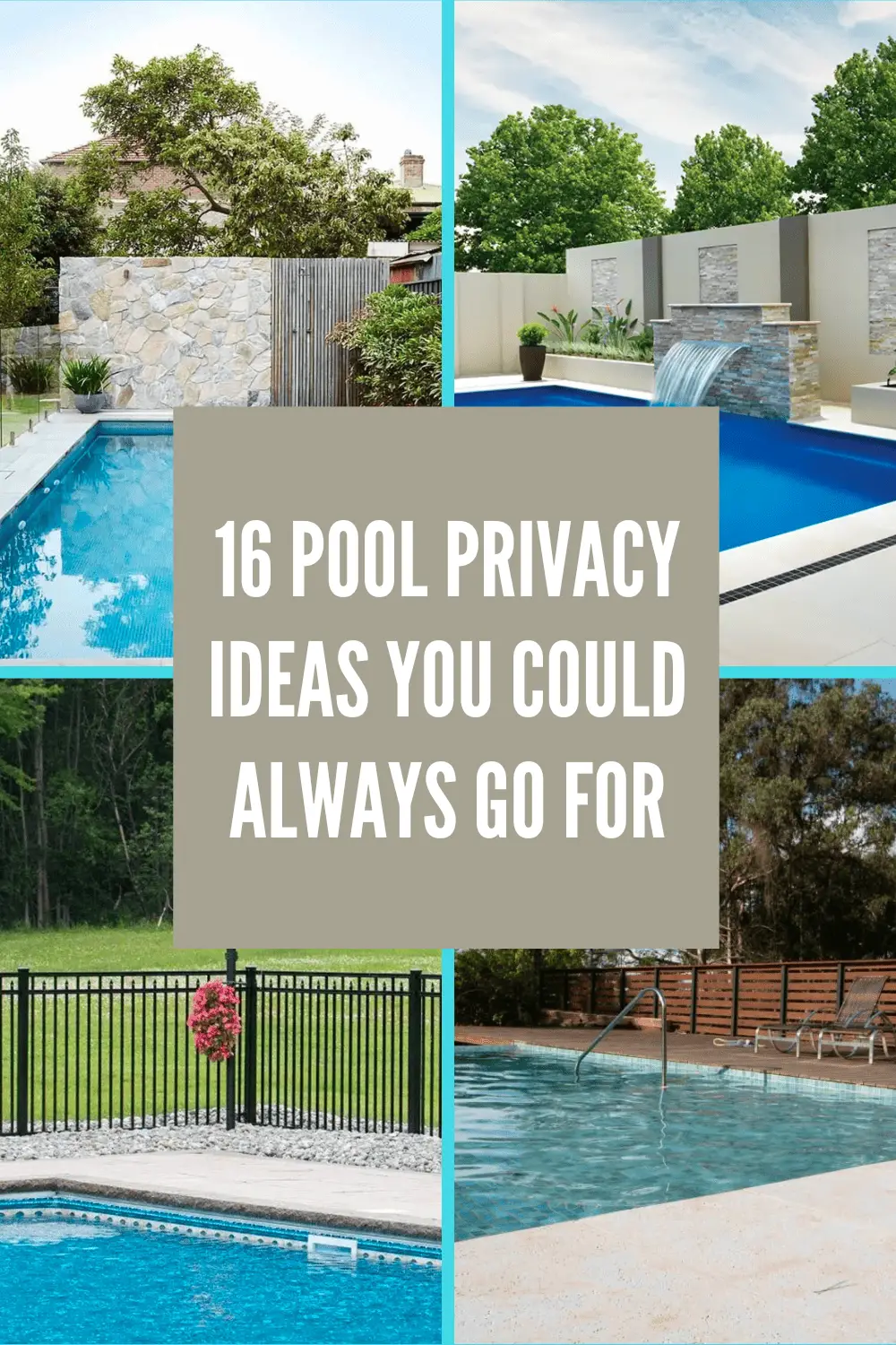 Pool Privacy Ideas