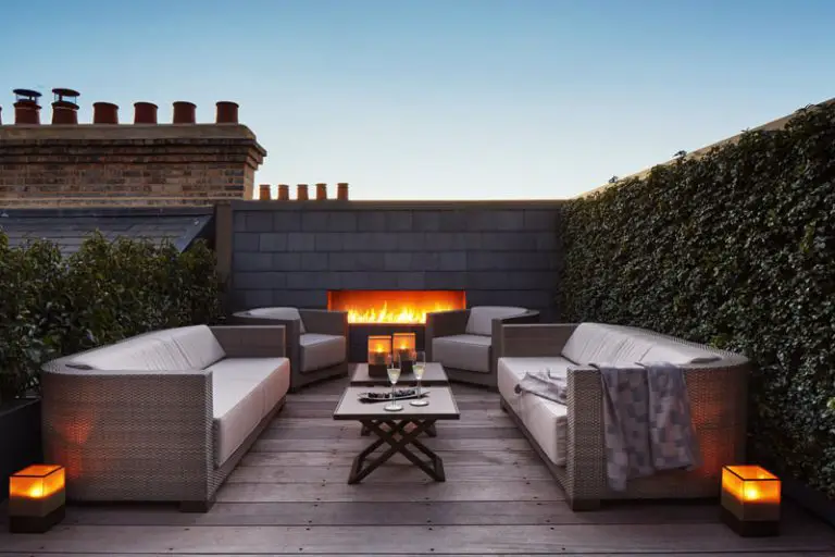 Rooftop Deck With Fireplace
