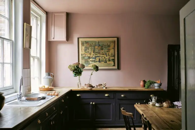Rustic Blue Kitchen Cabinet