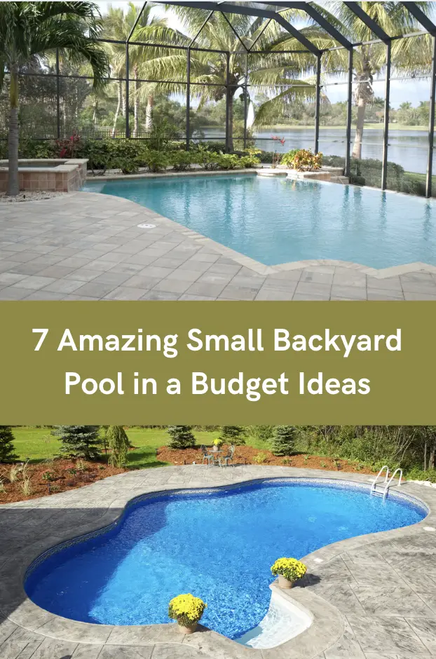 small backyard pool in a budget