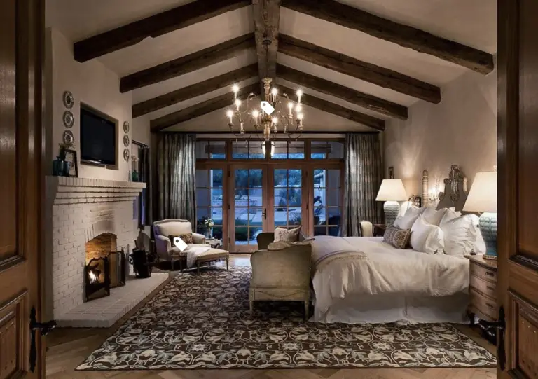 Master Bedroom in a Subdued Southwestern Style  