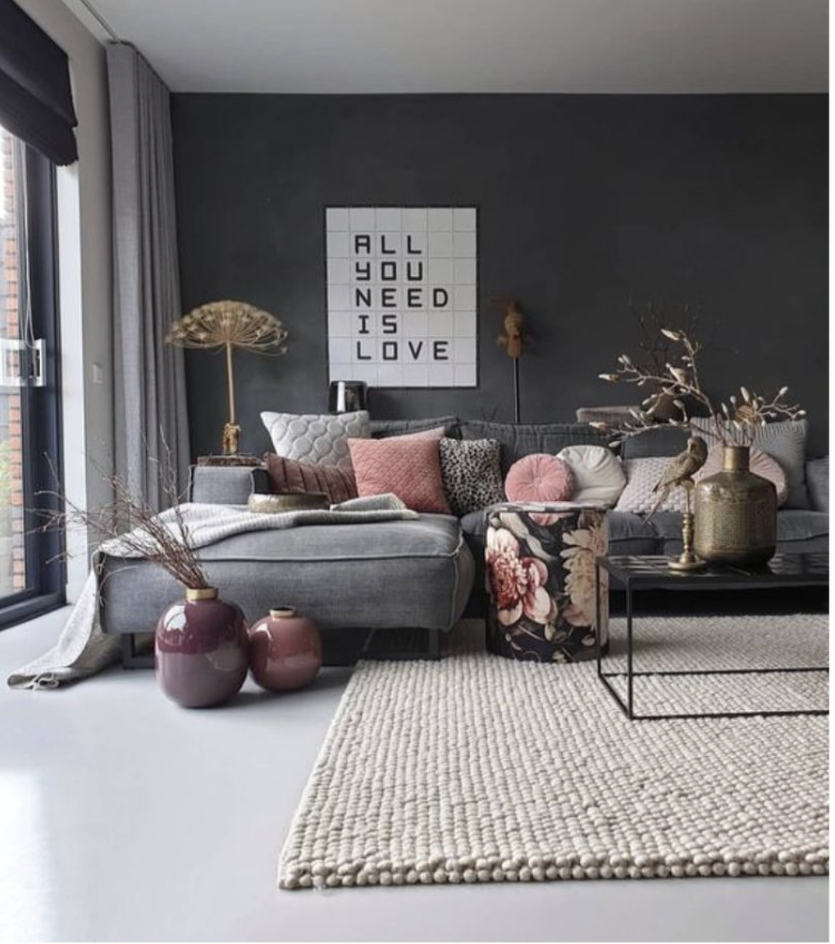 Romantic Gray Living Room