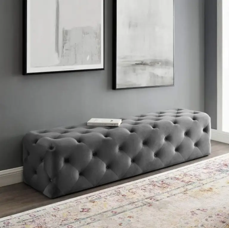 Luxurious Contemporary Upholstered Bench