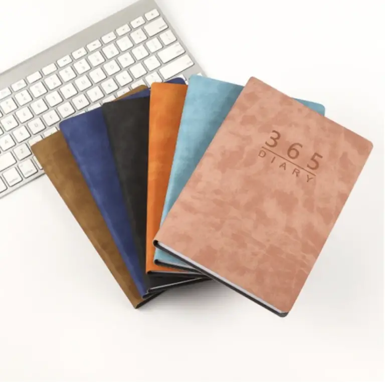 Notebook with an embossed cover
