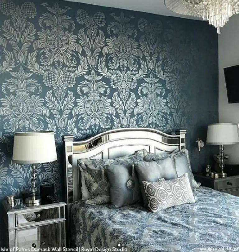 Stenciled Accent Wall