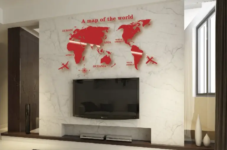 World Map Decor 