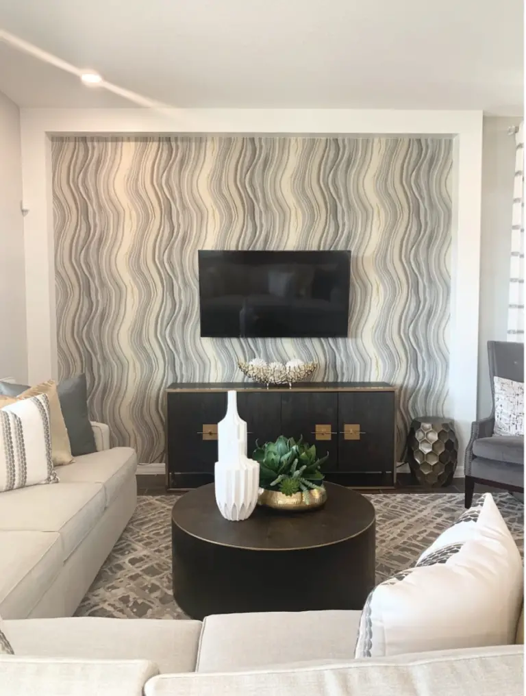 Wallpapered Accent Wall