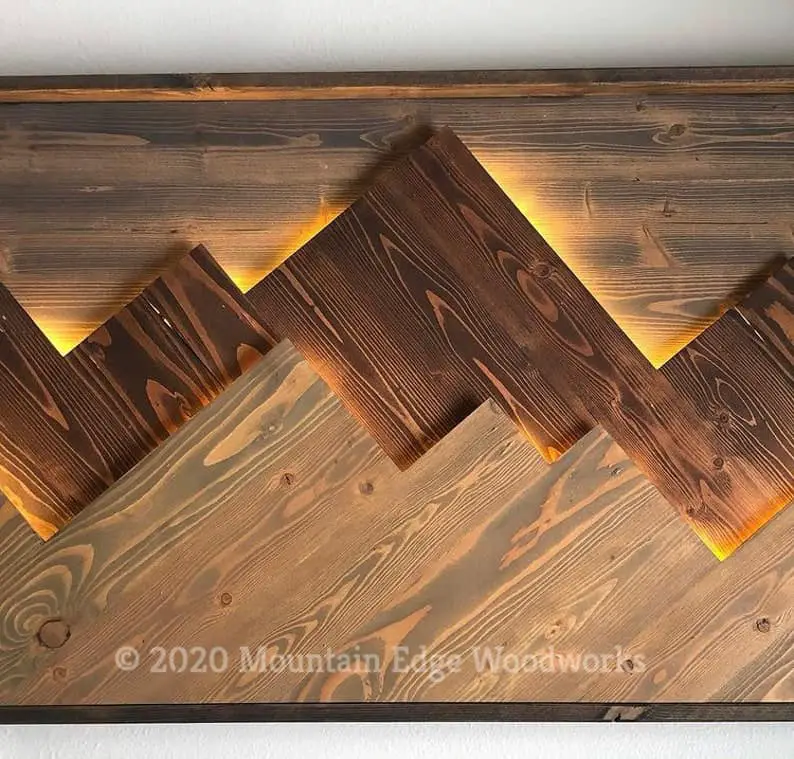 Shining Wood Wall Art Ideas