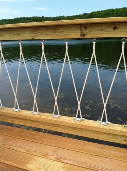 Simple Deck Rope Railing