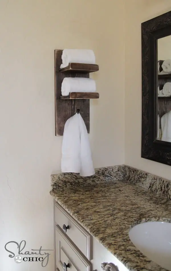 Simple Shelves Towel Rack