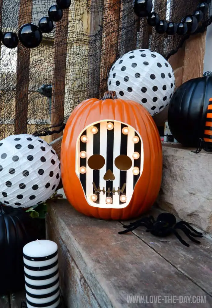 Skeleton Marquee Carving Pumpkin Ideas