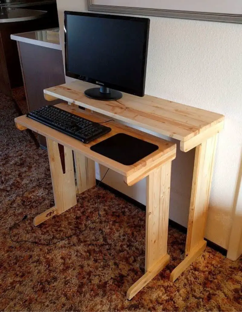 Small Standing DIY Computer Desk