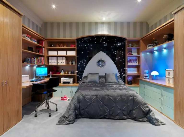 Sophisticated Space Themed Bedroom