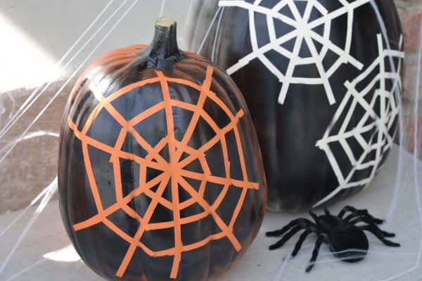 Spider Web Carving Pumpkin Ideas