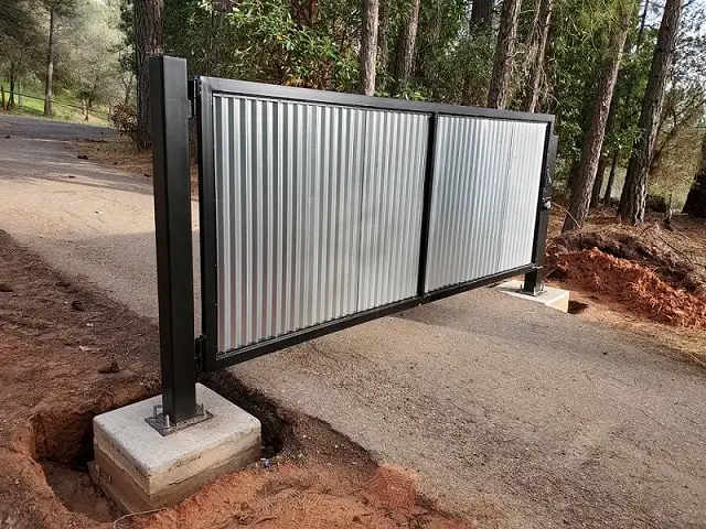 Steel Panel Driveway Gate Ideas