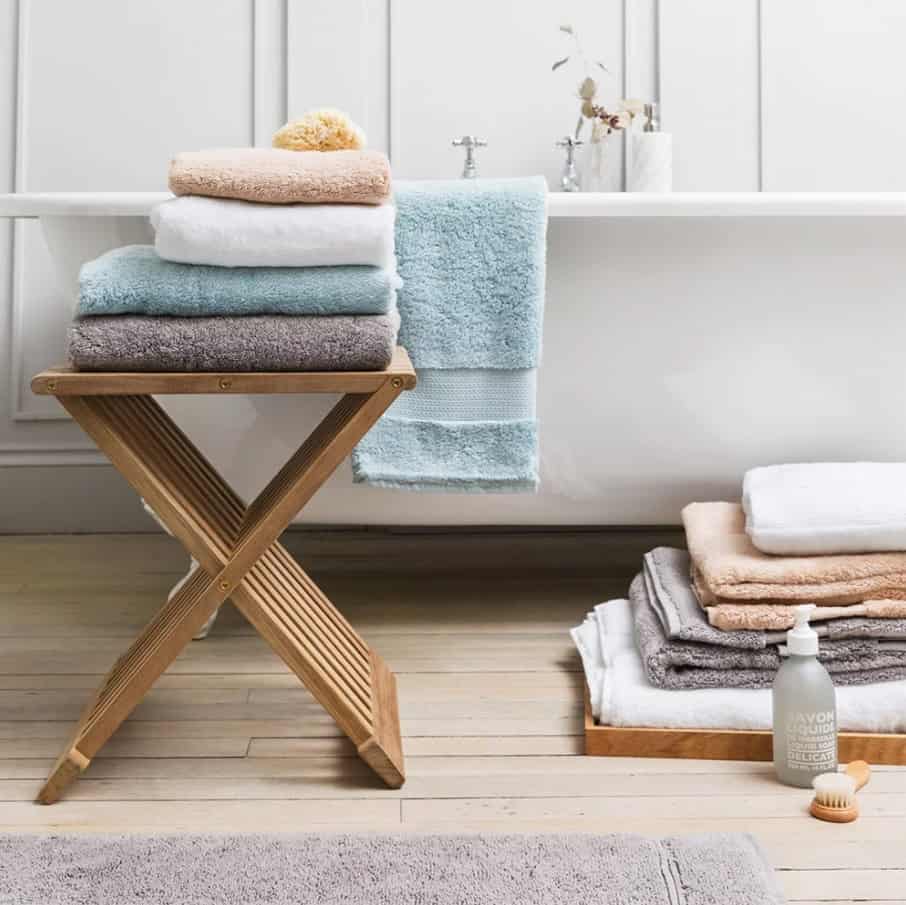 Stool Towel Storage Ideas