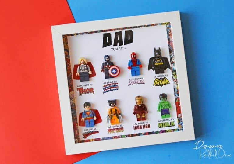 Superhero Shadow Box Ideas For Dad