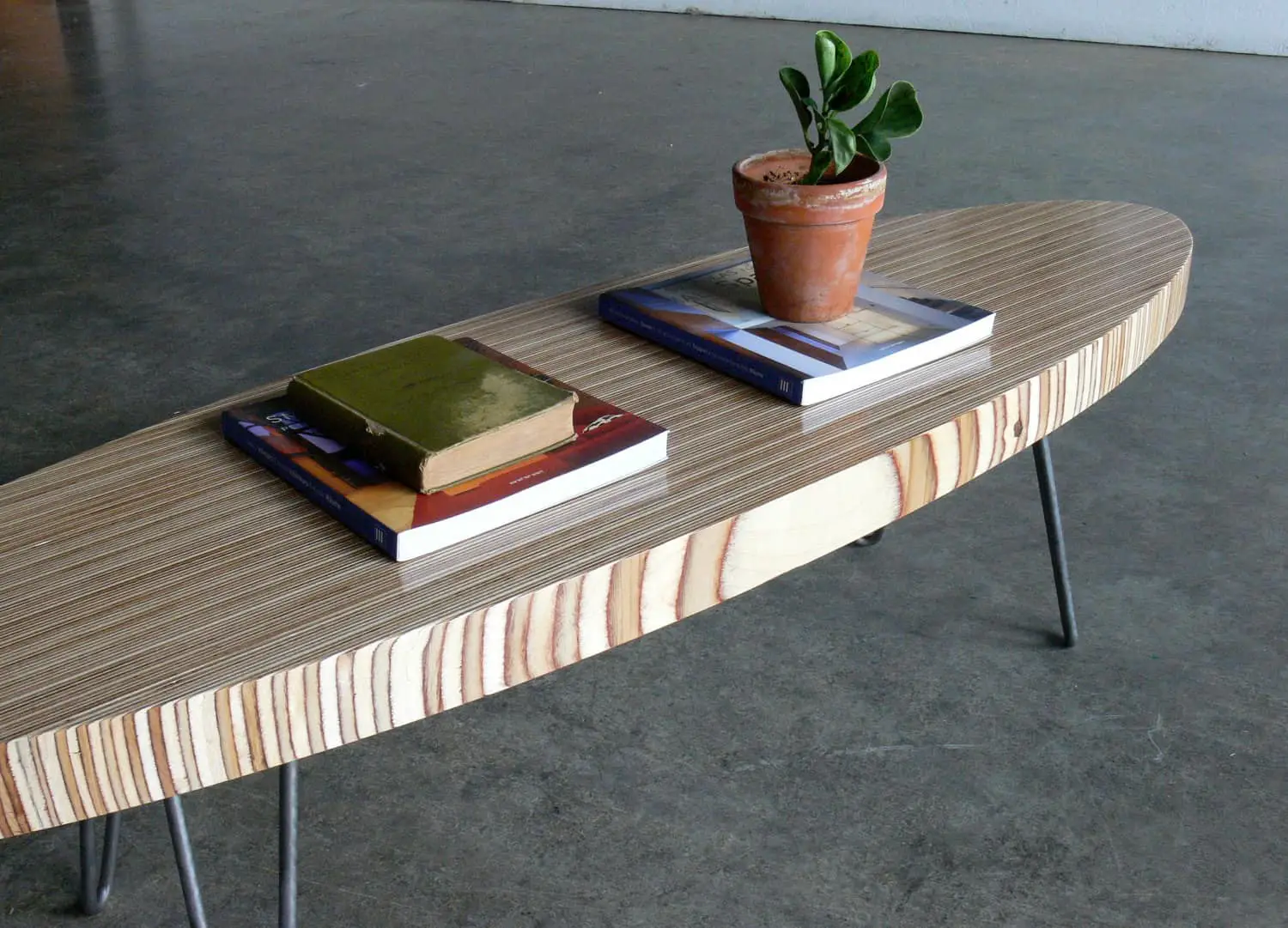 Beach Theme: Surfing Board Inspired Coffee Table